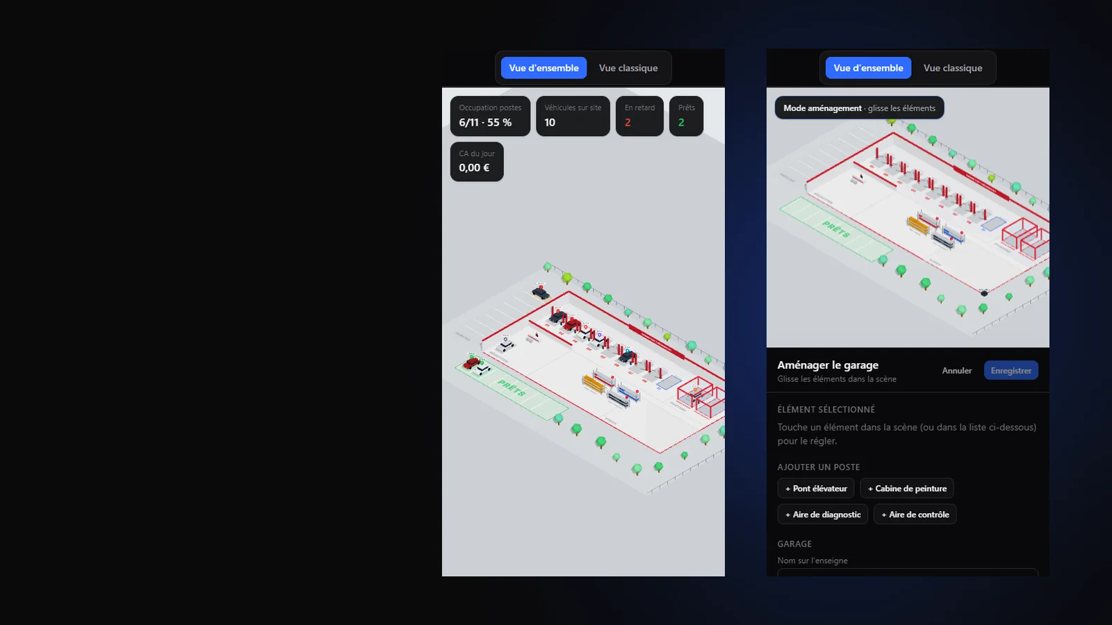 APPLICATIONS MOBILES — capture du logiciel